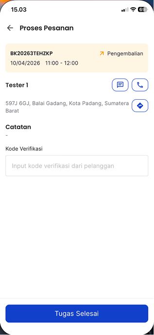 Verifikasi Pengembalian